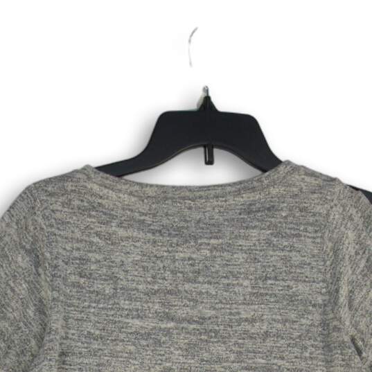 NWT LOFT Womens Gray Bell Sleeve Round Neck Pullover Blouse Top Size XS image number 4
