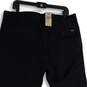 Mens Black Flat Front Slash Pocket Regular Fit Chino Pants Size 36X32 image number 3