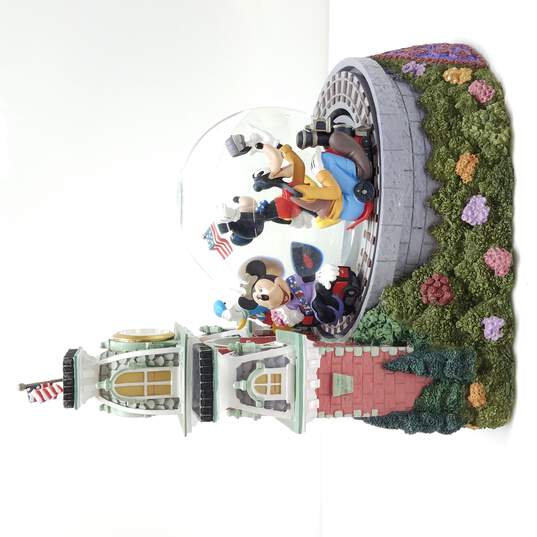 Vintage Disney Mickey & Friends Main Street Station Musical Snow Globe #27737 Zip-A-Dee-Doo-Dah image number 2