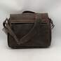 NWT Canyon Mens Brown Leather Crossbody Strap Workwear Satchel Messenger Bag image number 1