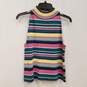 NWT Womens Multicolor Striped Sleeveless Top And Skirt 2 Piece Set Size M L image number 2