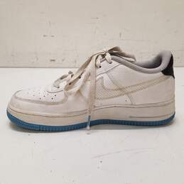 Nike Air Force 1 Low Happy Hoops (GS) Athletic Shoes White Blue DM8088-100 Size 6.5Y Women's Size 8 alternative image