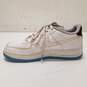 Nike Air Force 1 Low Happy Hoops (GS) Athletic Shoes White Blue DM8088-100 Size 6.5Y Women's Size 8 image number 2