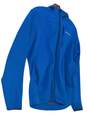 Mens Blue Long Sleeve Collared Fleece Lined Hooded Full Zip Jacket Size Small image number 1
