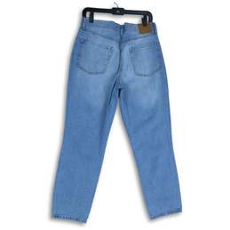 NWT Aeropostale Womens Light Blue Distressed 5-Pocket Design Mom Jeans Size 10 alternative image
