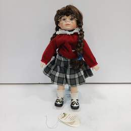 The Heritage Collection Porcelain Doll On Stand