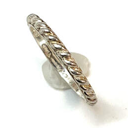 Designer Silpada 925 Sterling Silver Fashionable Rope Shape Band Ring alternative image