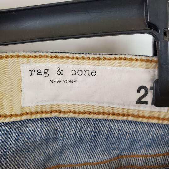Rag & Bone Men Blue Straight Distressed Jeans Sz 27 image number 3