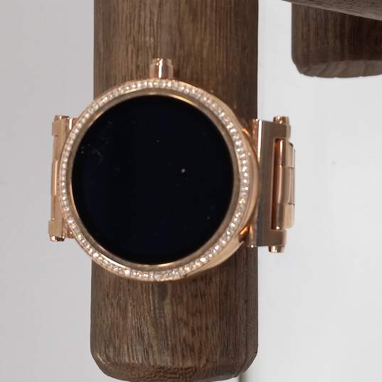 Buy the Michael Kors Sofie Rose Gold Tone Smart Wristwatch |