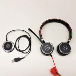 Jabra Evolve 40 HSC017 ENC010 | Noise Cancelling Stereo On The Ear Wired Headset with Soft Case