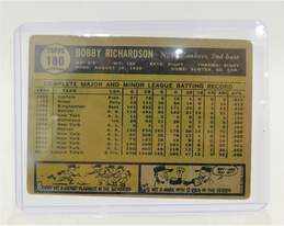 1961 Bobby Richardson Topps #180 NY Yankees alternative image