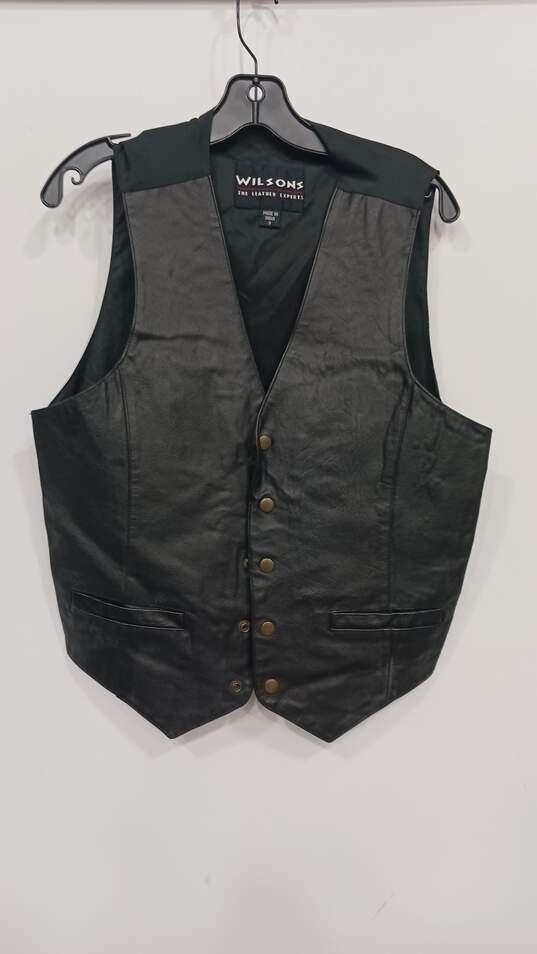 Men’s Wilsons Leather Leather Dress Vest Sz S image number 1
