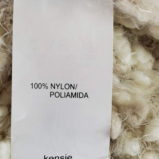 Kensie Women Ivory Faux Fur Drape Vest L NWT image number 4