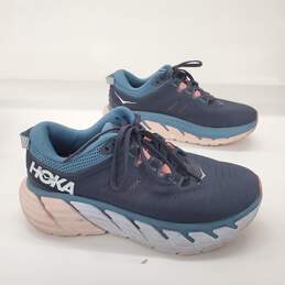 Hoka One One Women's Gaviota 3 Wide Ombre Blue Rosette Road Running Shoes Size 7