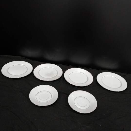 Montgomery Ward Style House Shannon Side Plates & Saucers 6pc Lot image number 1