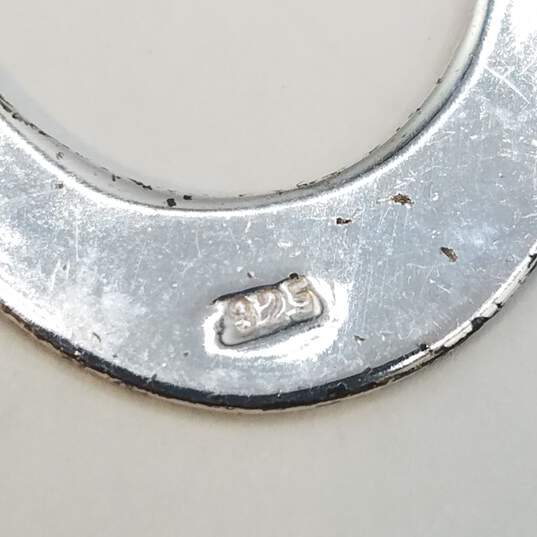 Sterling Silver Multi Gemstone 7in Hinge Bracelet Earring Bundle 4pcs 23.9g image number 2
