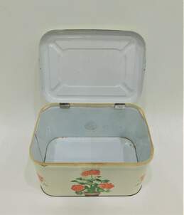 Vintage Floral Tin Bread Box alternative image