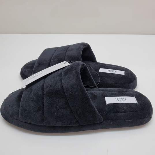 Nordstrom Deborah-Fab Black Faux Fur Slipper Size XL image number 3