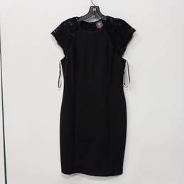 Vince Camuto Bodycon Style Black Midi Dress Size 4 - NWT alternative image