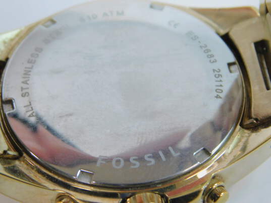 Michael Kors MK-3253 Analog & Fossil ES-2683 Chronograph CZ Bezel Women's Watches 174.7g image number 7