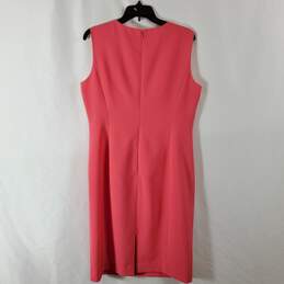 Black Label by Evan-Picone Women Pink Sleeveless Sheath Dress sz 10 alternative image