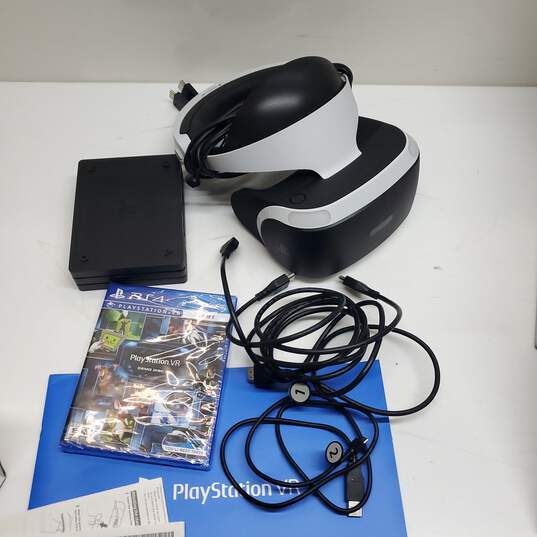 Sony PS4 VR CUH-ZVR2 - Processor & Headset Only + Demo Game (Untested) image number 1