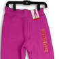 NWT Womens Pink Flat Front Elastic Waist Slash Pocket Jogger Pants Size XS image number 4
