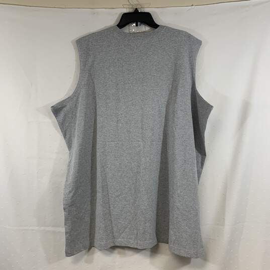 Men's Grey Heather Carhartt Sleeveless Pocket T-Shirt, Sz. 3XL image number 2