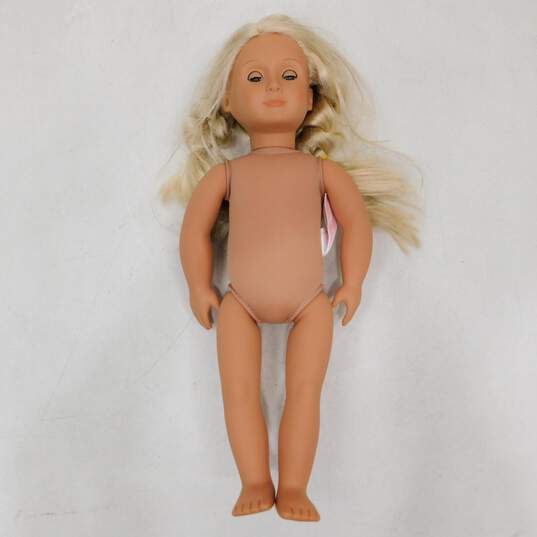 2 Our Generation 18 Inch Play Dolls Blonde Hair Bown Eyes Brown Hair Blue Eyes image number 2
