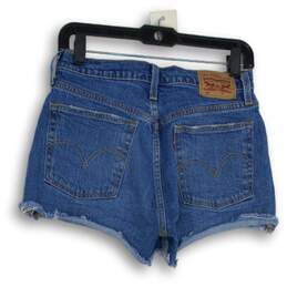 Womens Blue Denim Distressed 5-Pocket Design Cut-Off Shorts Size W27 alternative image