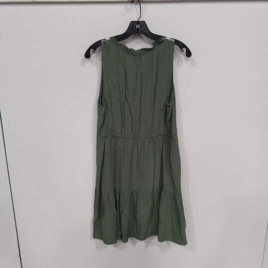 Women's Gap A-Line Forrest Green Dress Size M NWT image number 2