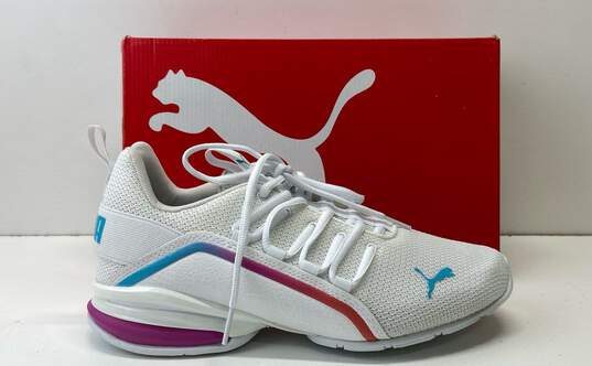 Puma Women's Axelion Light Fade White Running Shoes Sz. 9 (NIB) image number 1