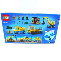 Sealed Lego City Construction Trucks And Wrecking Ball Crane 60391 alternative image