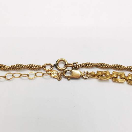 Gold Filled Chain Necklace Bundle 2pcs. 18.3g image number 4