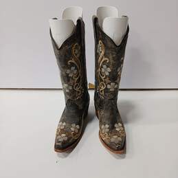 Cirgle G Women's Embroidered Cowboy Boots Size 6