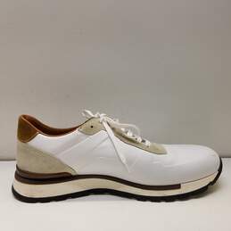 Bruno Magli Davio White Leather Casual Sneakers Men's Size 10M