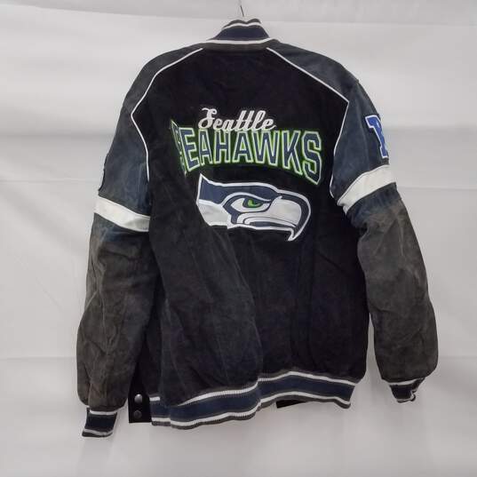 GIII Group NFL Seattle Seahawks Leather Jacket Size Medium image number 4