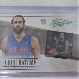 2013-14 Luigi Datome Panini Signatures Film Green 4/5 Detroit Pistons alternative image