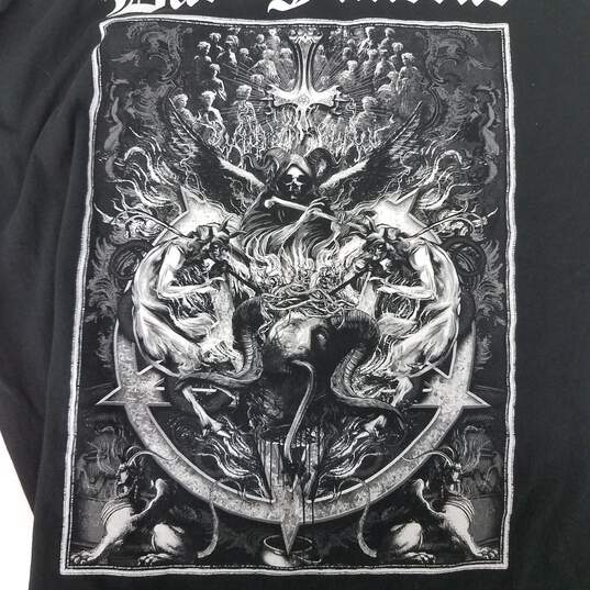 Gildan Heavy Cotton 'Dark Funeral' Logo Black T-Shirt Size XL image number 3
