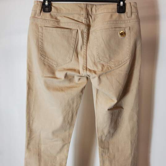 Michael Kors Women Tan Jeans Sz 2 image number 5
