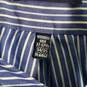 Mens Striped Regular Fit Long Sleeve Collared Dress Shirt Size X-Large image number 4