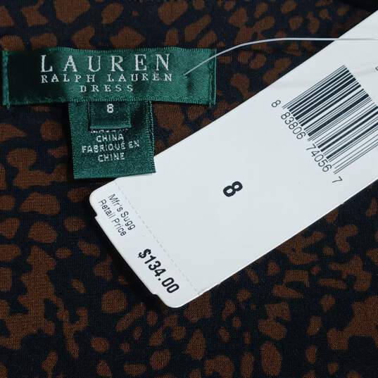 Lauren Ralph Lauren Women's Casual Career Animal Print Sheath Dress Size 8 image number 3