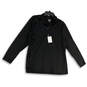 Mens Black 1/4 Zip Long Sleeve Mock Neck Activewear Pullover T-Shirt Sz 2XL image number 1