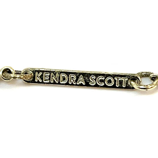 Designer Kendra Scott Gold-Tone Link Chain Elisa Pendant Necklace image number 4