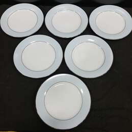 Set of 6 Noritake 5533 Bluedale Dinner Plates alternative image