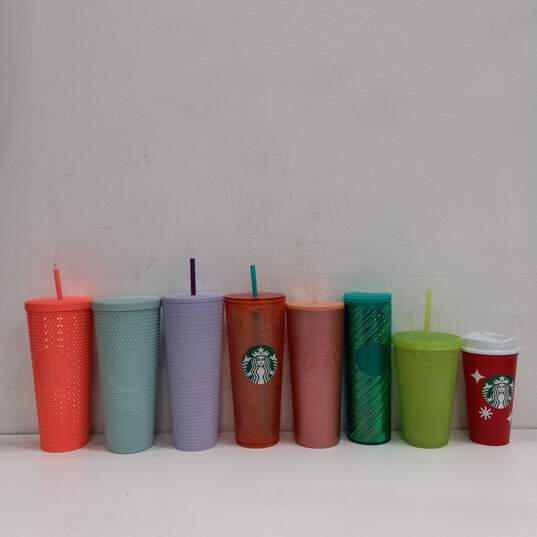 Bundle of Eight Assorted Starbucks Cups image number 1
