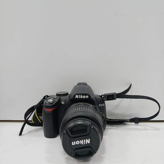 Nikon D3000 Digital SLR Camera w/Neck Strap image number 1