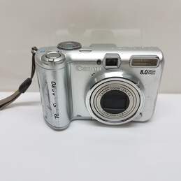 Canon PowerShot A630 8MP Digital Camera Silver 4x Zoom