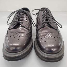 Dr. Martens 13619 In Pewter Spectra Patent Leather Brogue Shoes Size 5M/6L alternative image