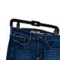 Womens Blue Denim Dark Wash Stretch Pockets Skinny Leg Jeans Size 8 image number 3